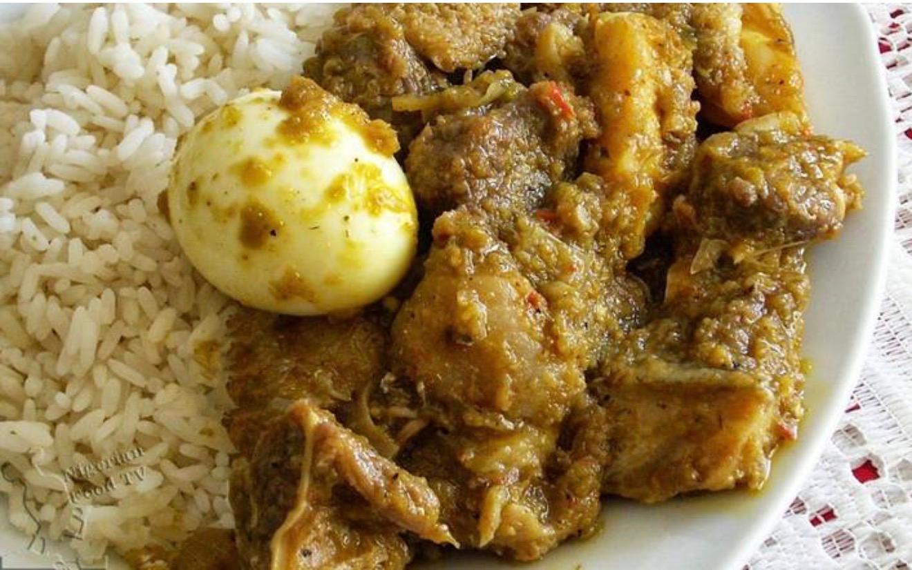 Ayamashe Stew with White Rice
