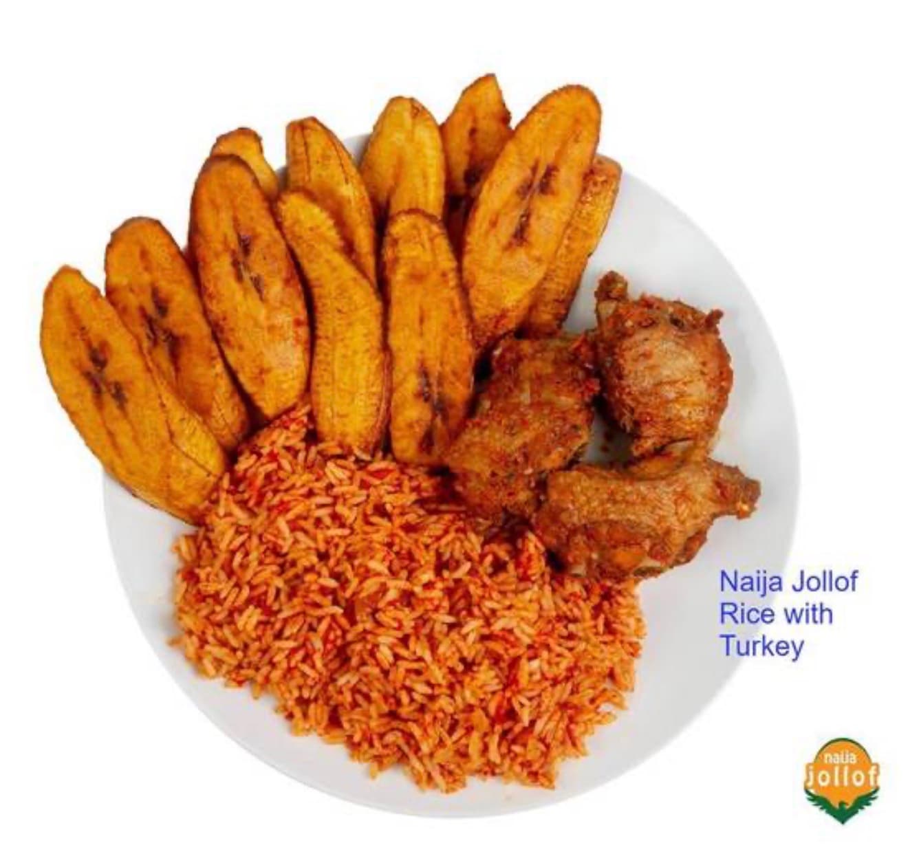 Jollof Rice, Plantain and Chicken