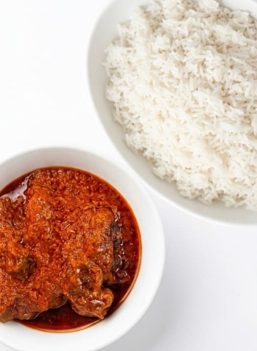 Tomato Stew with White Rice
